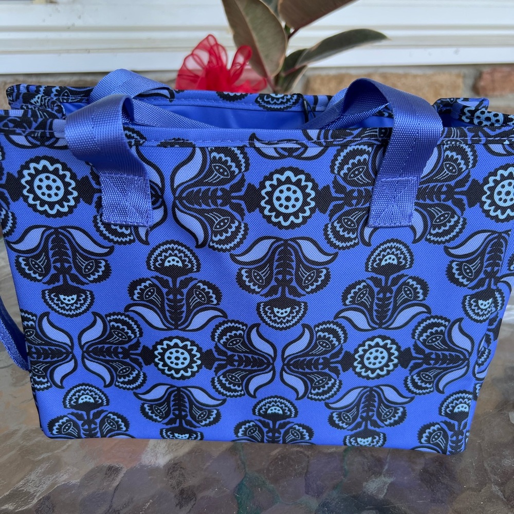 Vera Bradley Lighten Up Baja Blue Tile Everything Organizer NWT - Picture 5 of 5